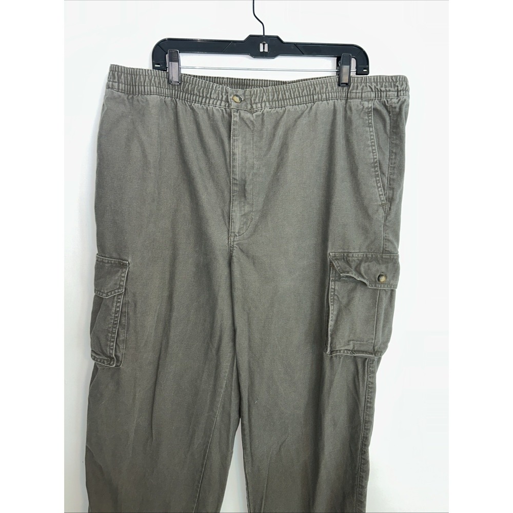Red Bank Clothing Co Men's Cargo Pants L 36/38 Drawstring Canvas khaki 32 Inseam